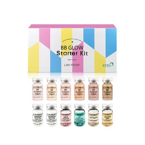 12pcs BB Glow Starter Kit Serum Whitening Brightening Booster Starter Kit Anti Aging Skincare Treatment