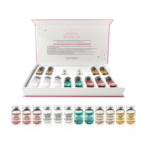12pcs BB Glow Starter Kit Serum Whitening Brightening Booster Starter Kit Anti Aging Skincare Treatment
