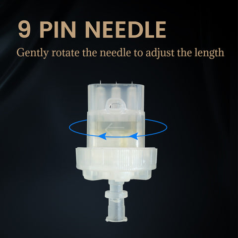 Microagulha Crystal Multi Needle 5 Pinos 9 Pinos 3 Pinos Médica Ajustável