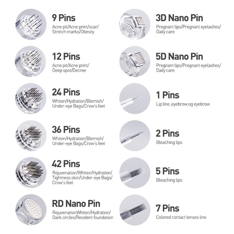 Replacement Bayonet Cartridge Needles For Ultima M7/M5/N2 Electric Dr.Pen Derma Pen Microneedle Replacement Head