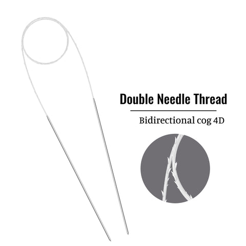 PCL Double Needle Thread Eyebroe Forehead Jawline and Chin Lifting