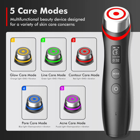 6-in-1 LED Microcurrent Facial Device