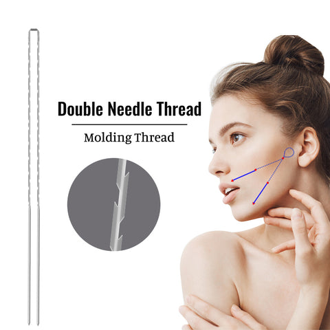 PCL Double Needle Thread Eyebroe Forehead Jawline and Chin Lifting