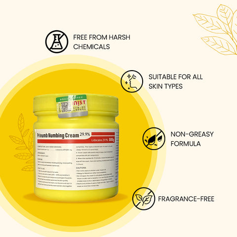Numbing Tattoo Cream 500g Extra Strength Cream 10.56% 15.6% 29.9% 59.9% 79.9%