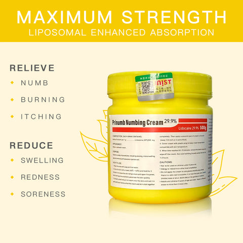 Numbing Tattoo Cream 500g Extra Strength Cream 29.9%