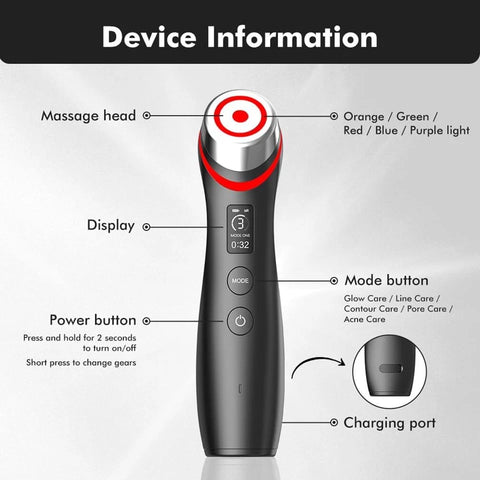 6-in-1 LED Microcurrent Facial Device