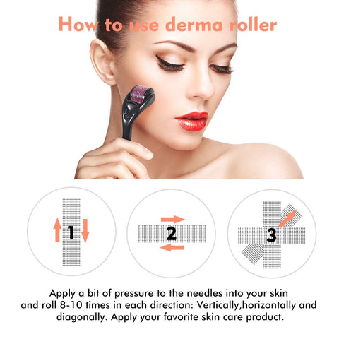 Derma Roller 540 Titanium Microneedling Roller for Home Use