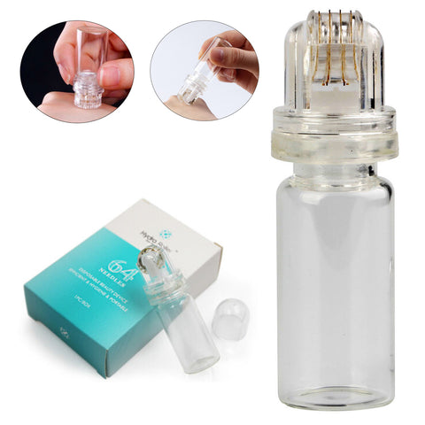 Hydra Roller 64 Pin 20 Pin Needles Derma Stamp Microneedle Face Injection Hyaluronic Serum Home Use